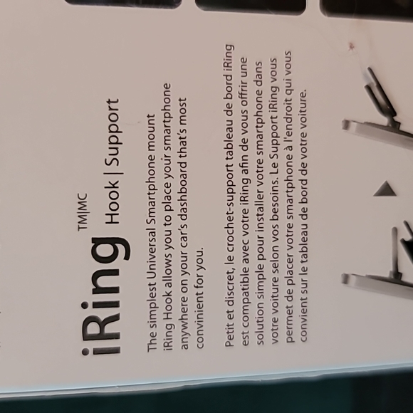 Brand NWT iRing Kickstand and hook support 2 in 1 black and silver New ❤️ my cat - Picture 11 of 12